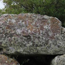 Bortigali - Mulargia : Nuraghe 'Àidu 'Entos - Particolare dell'Architrave con l'Iscrizione Latina