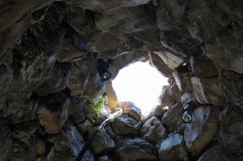 Pozzo Nuragico di Santa Anastasia - particolare della "Tholos"